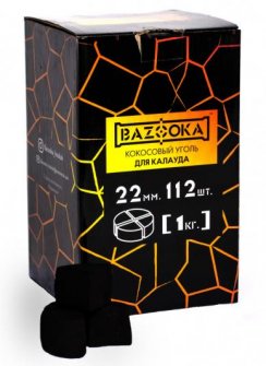 Уголь кокосовый Bazooka 1 кг